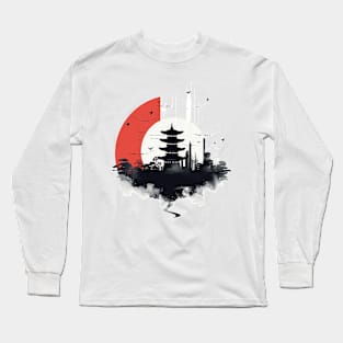 Modern Japanese design Long Sleeve T-Shirt